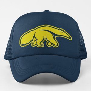NEW UC Irvine Anteaters Alt Mascot Logo Foam Trucker Mesh Snapback Hat NAVY